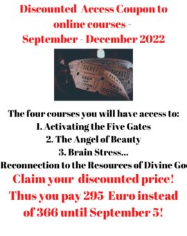Discounted Access Coupon – 4 Trainings – September-December 2022